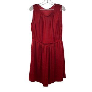 Zara Basic Women's Sleeveless A-Line Dress Red Size XL Above Knee